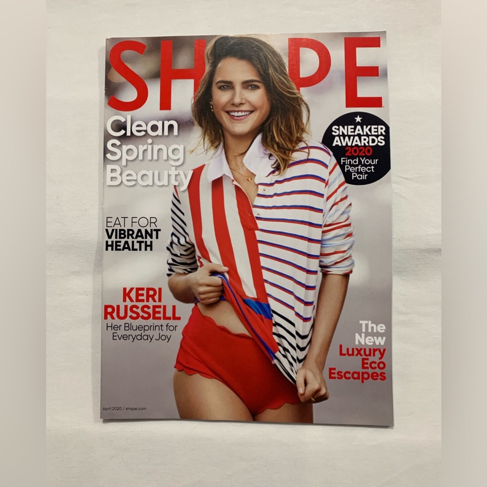 Shape Keri Russell “Her Blueprint for Everyday Joy” Issue April 2020 Magazine